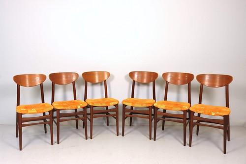 Mid century teak - 6x,
